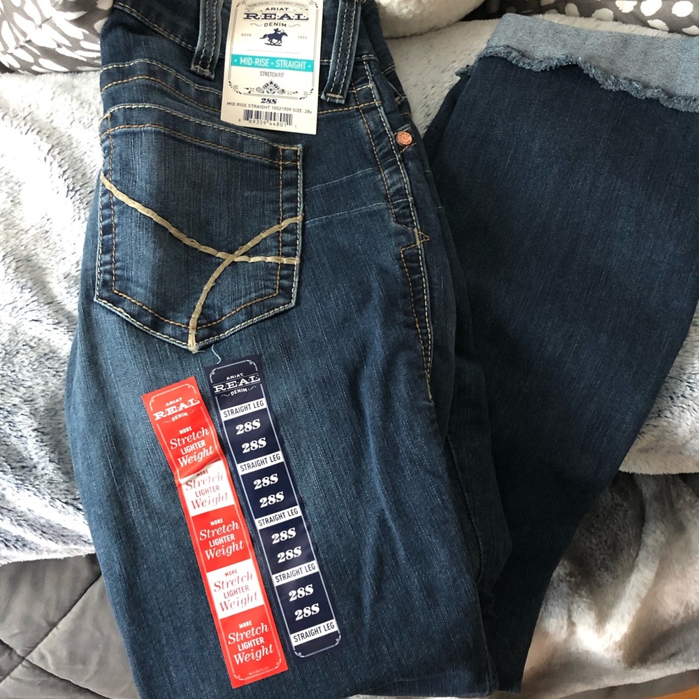 Ariat Midrise Cuffed Jeans Size 28